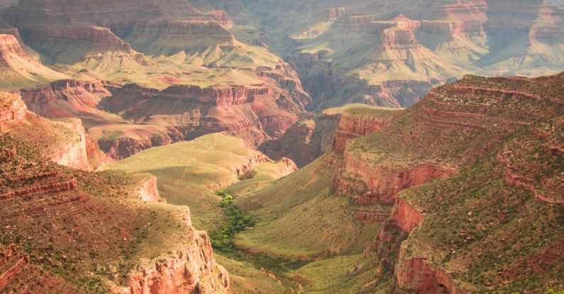 National Park - Bird's-eye Photography of Brown Rock Plateau