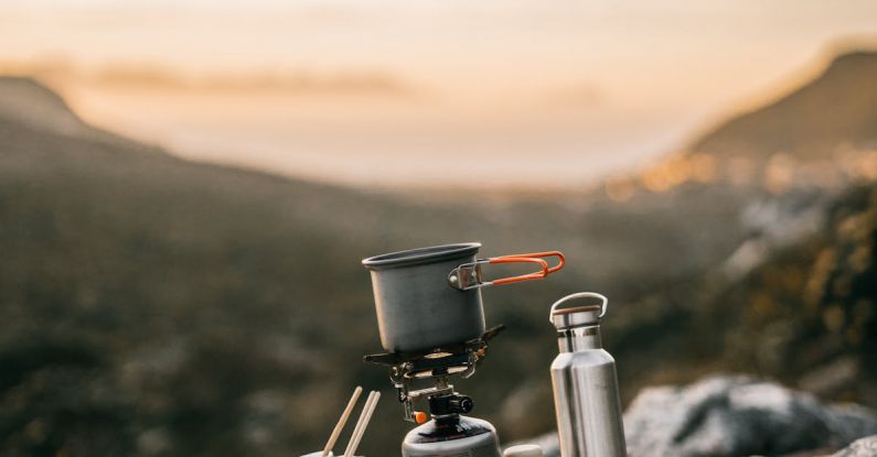 Outdoor Cooking - Camping Outdoors Early Morning Breakfast