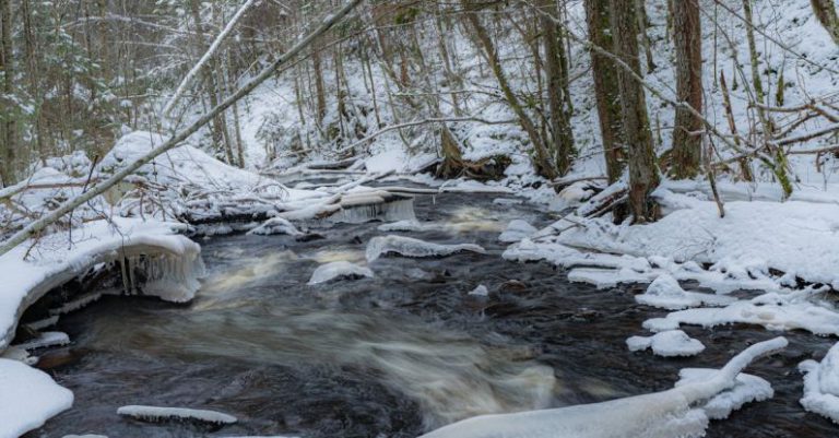 Wilderness Safety - Wild River in Winter