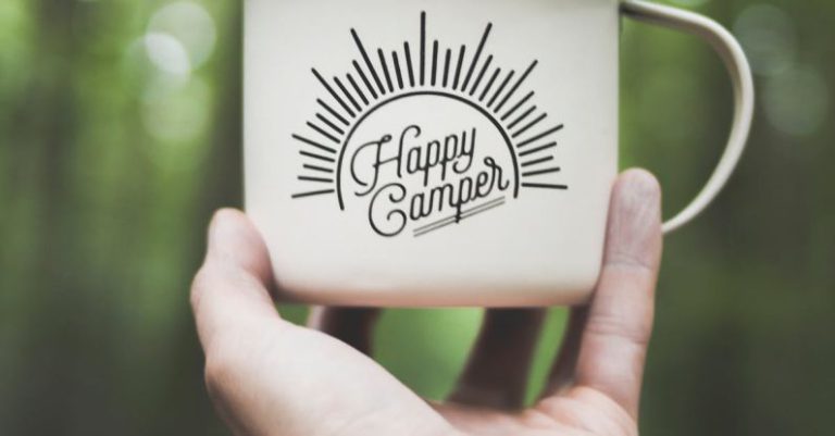 Camping - Person Holding White Ceramic Mug