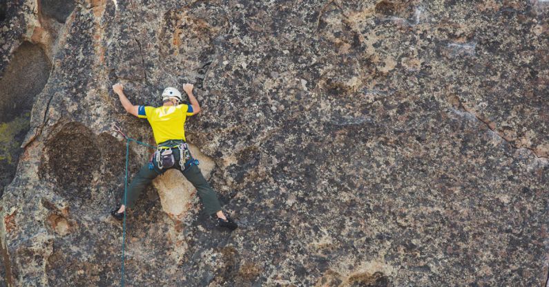 Climbing - Man Doing Outdoor Rock Climbing